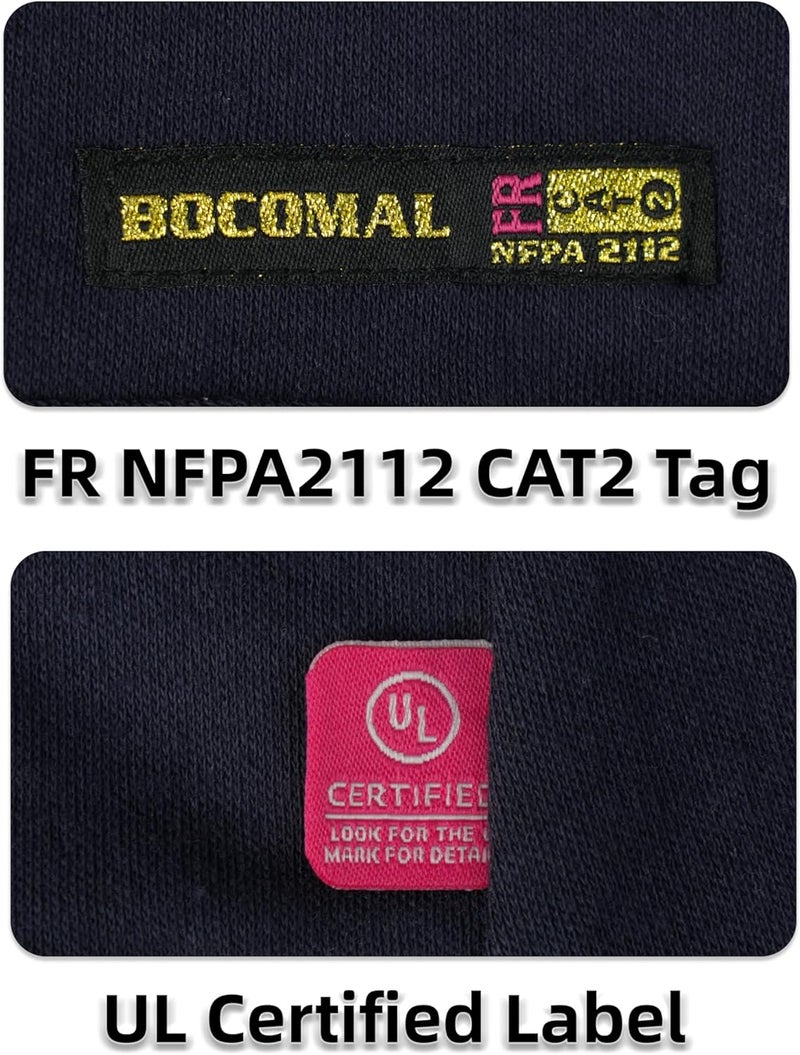 BOCOMAL FR Flame Resistant Balaclava Face Mask Arc Rated NFPA2112 CAT2 Helmet Liner Covering Hood for Welding - Image 4